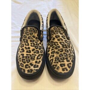 VANS Off The Wall Women's Leopard Cheetah Print Sneakers, Size 7.5